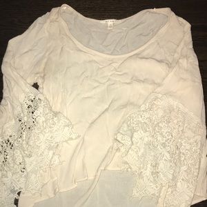 Cream boho sleeve shirt